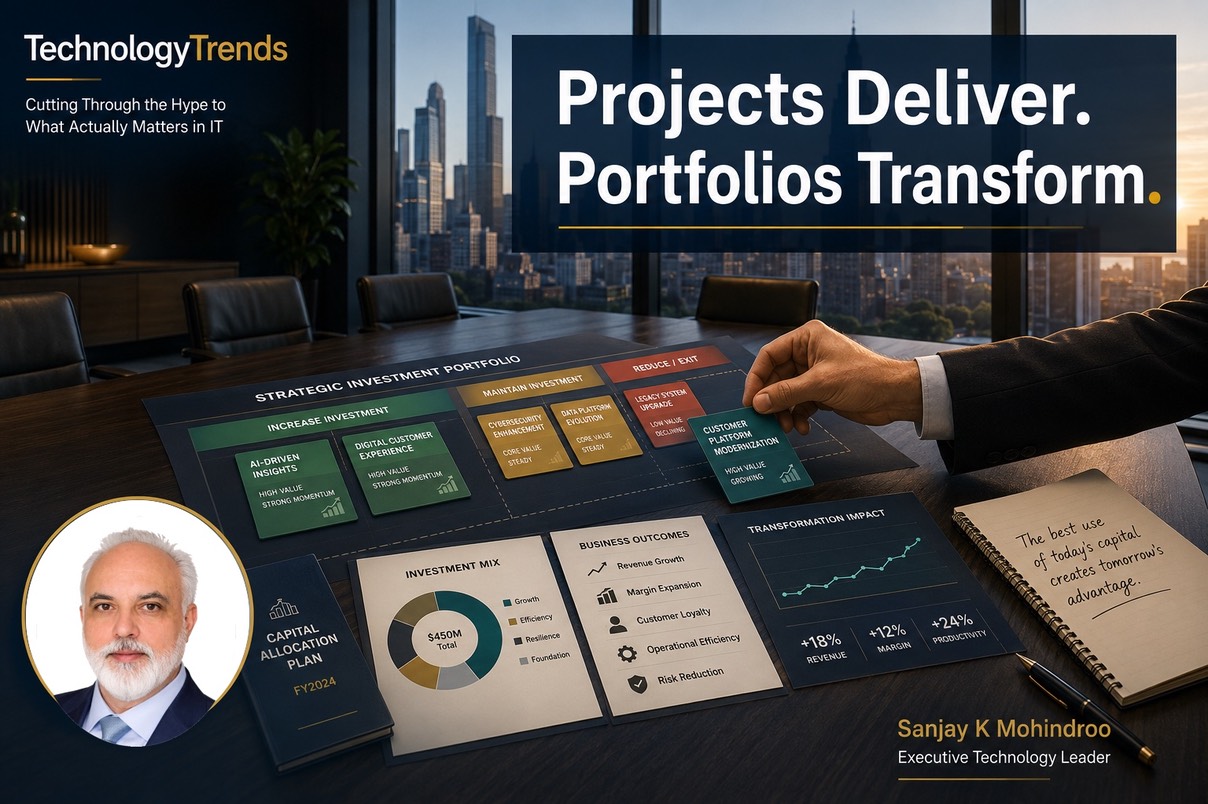 Transformation is a portfolio, not a project- how to run it like one